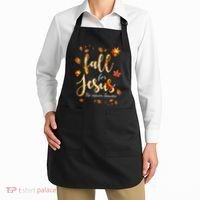Fall For Jesus He Never Leaves Autumn Apron thumb 2