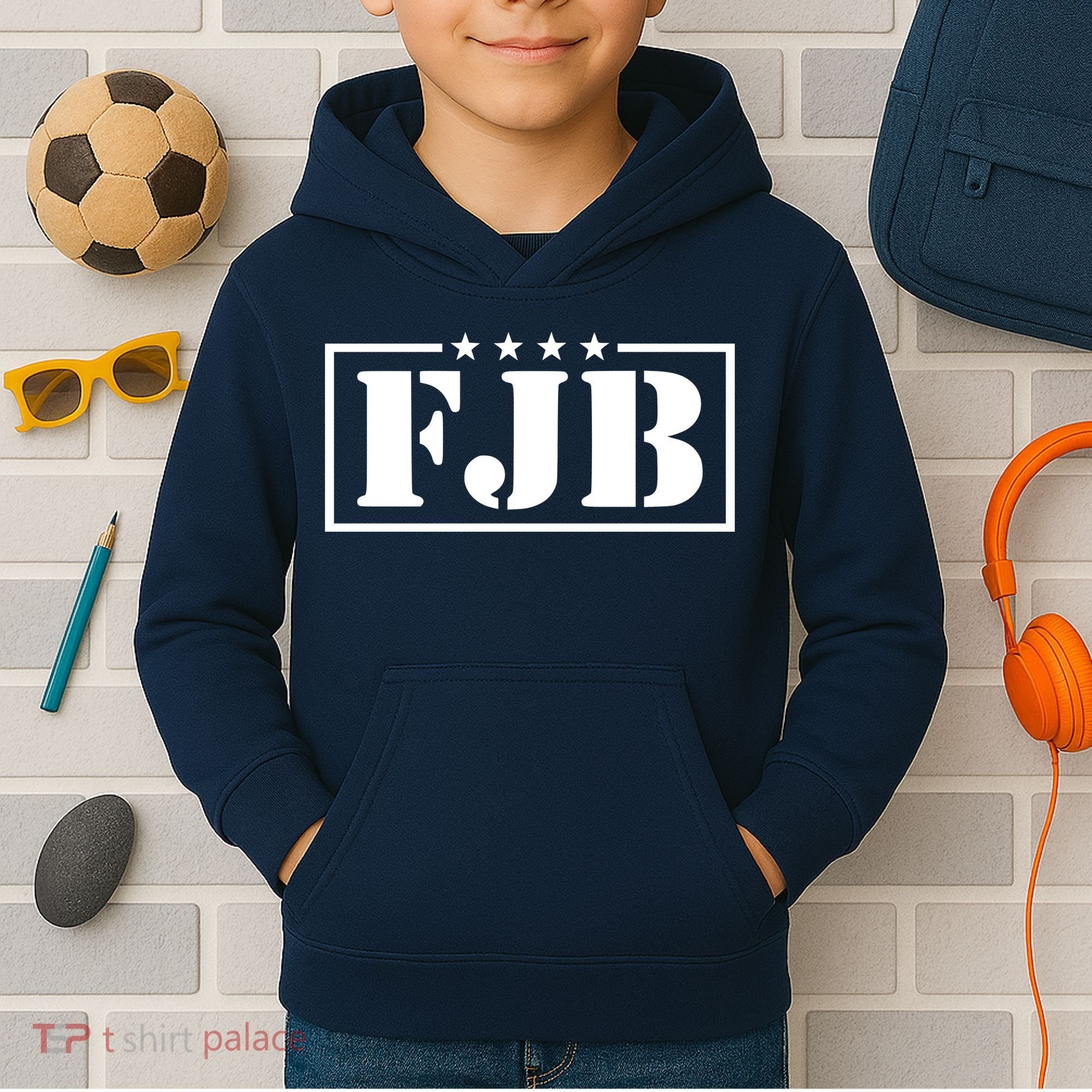 FJB F Joe Biden Anti Biden Military Kids Hoodie
