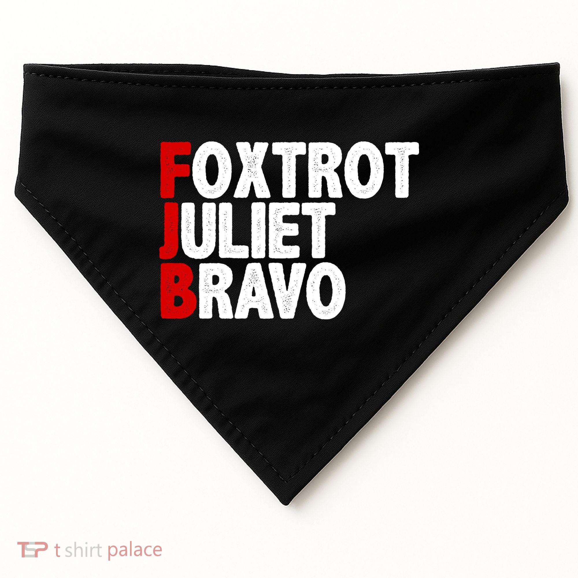 FJB Foxtrot Juliet Bravo USA-Made Doggie Bandana