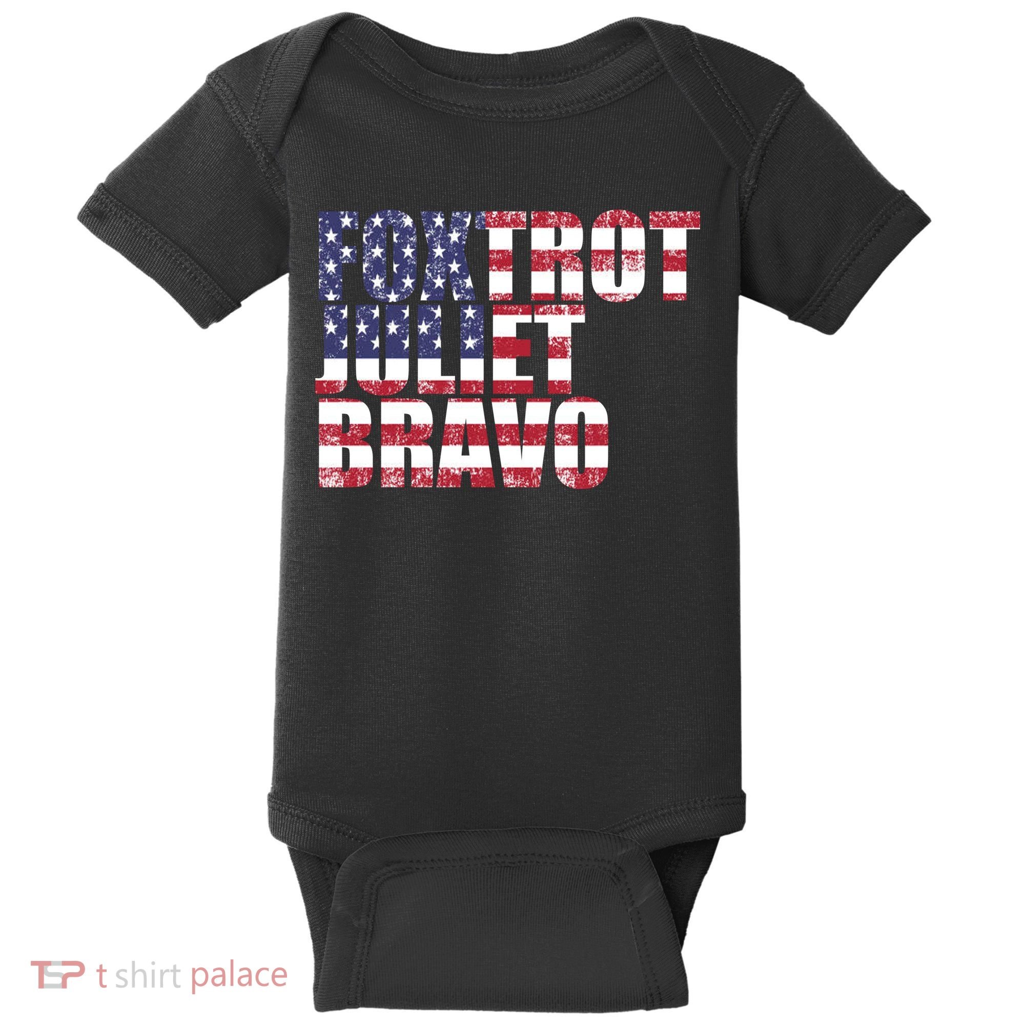 FJB Foxtrot Juliet Bravo USA Anti Biden Baby Bodysuit