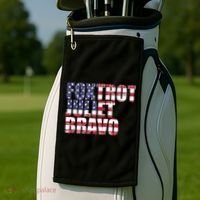 FJB Foxtrot Juliet Bravo USA Anti Biden Golf Towel thumb 2