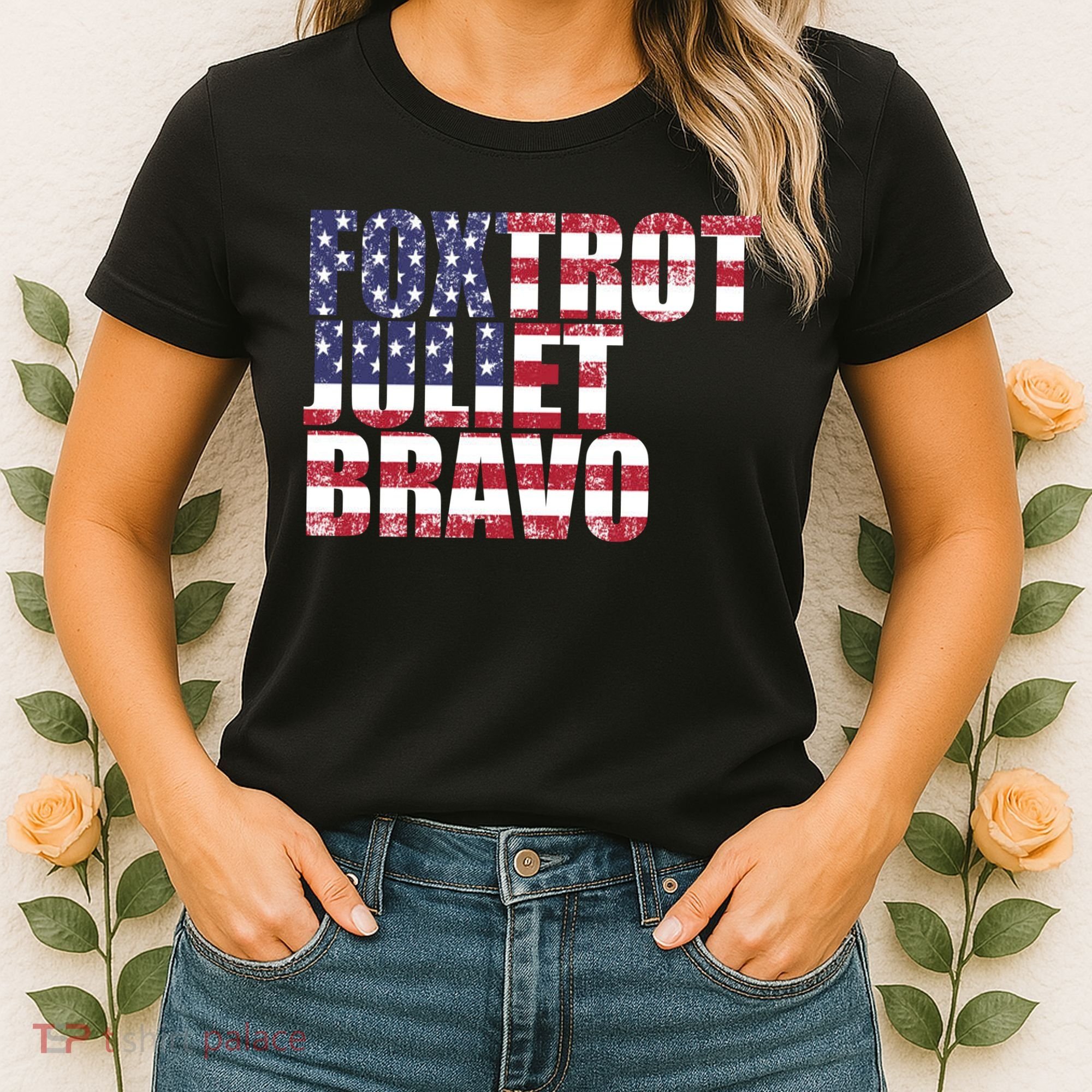 FJB Foxtrot Juliet Bravo USA Anti Biden Women's T-Shirt
