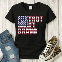 FJB Foxtrot Juliet Bravo USA Anti Biden Women's T-Shirt thumb 3