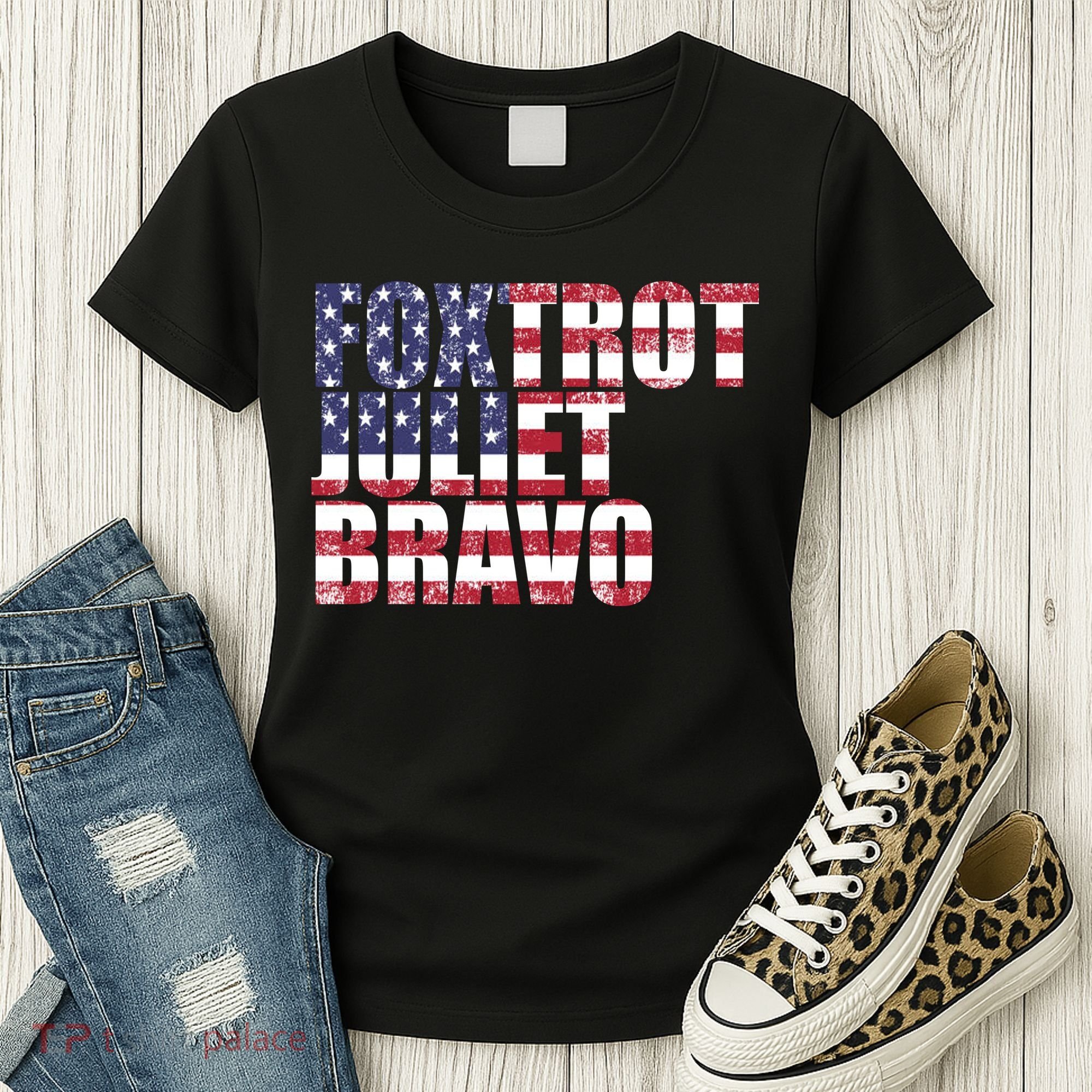 FJB Foxtrot Juliet Bravo USA Anti Biden Women's T-Shirt