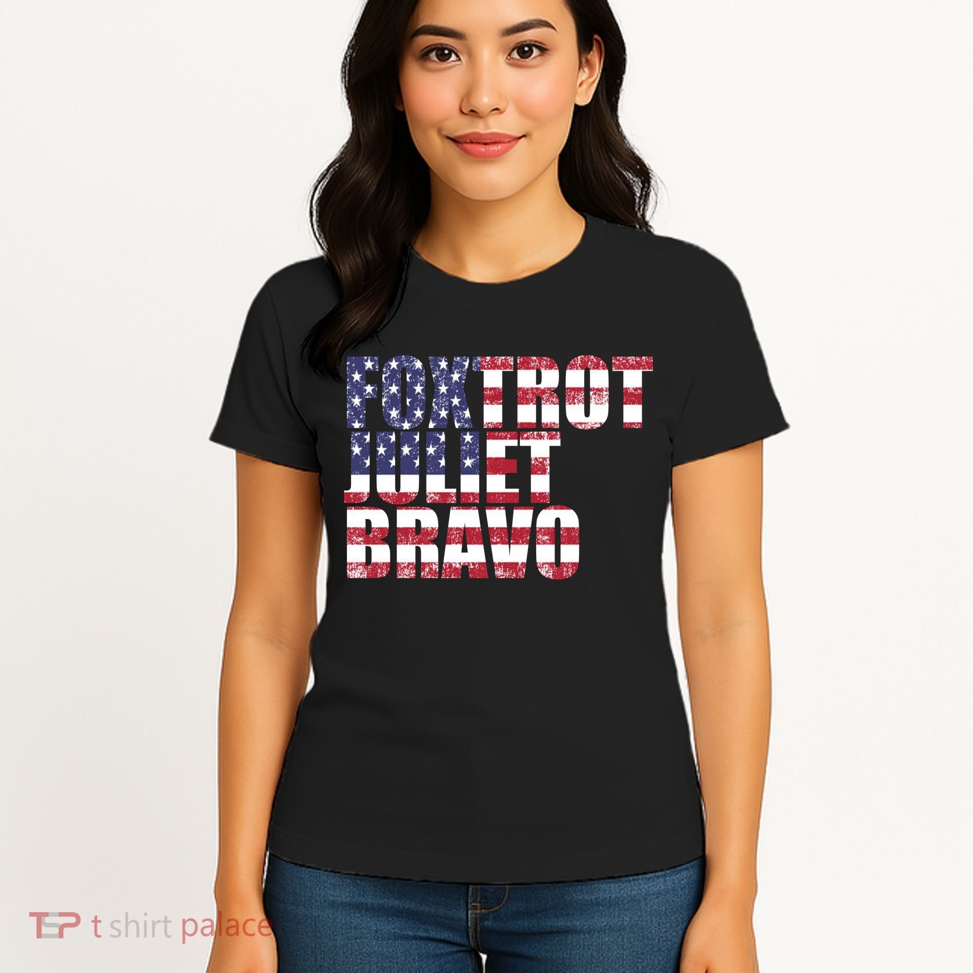 FJB Foxtrot Juliet Bravo USA Anti Biden Women's T-Shirt