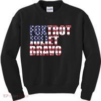 FJB Foxtrot Juliet Bravo USA Anti Biden Kids Sweatshirt thumb 0