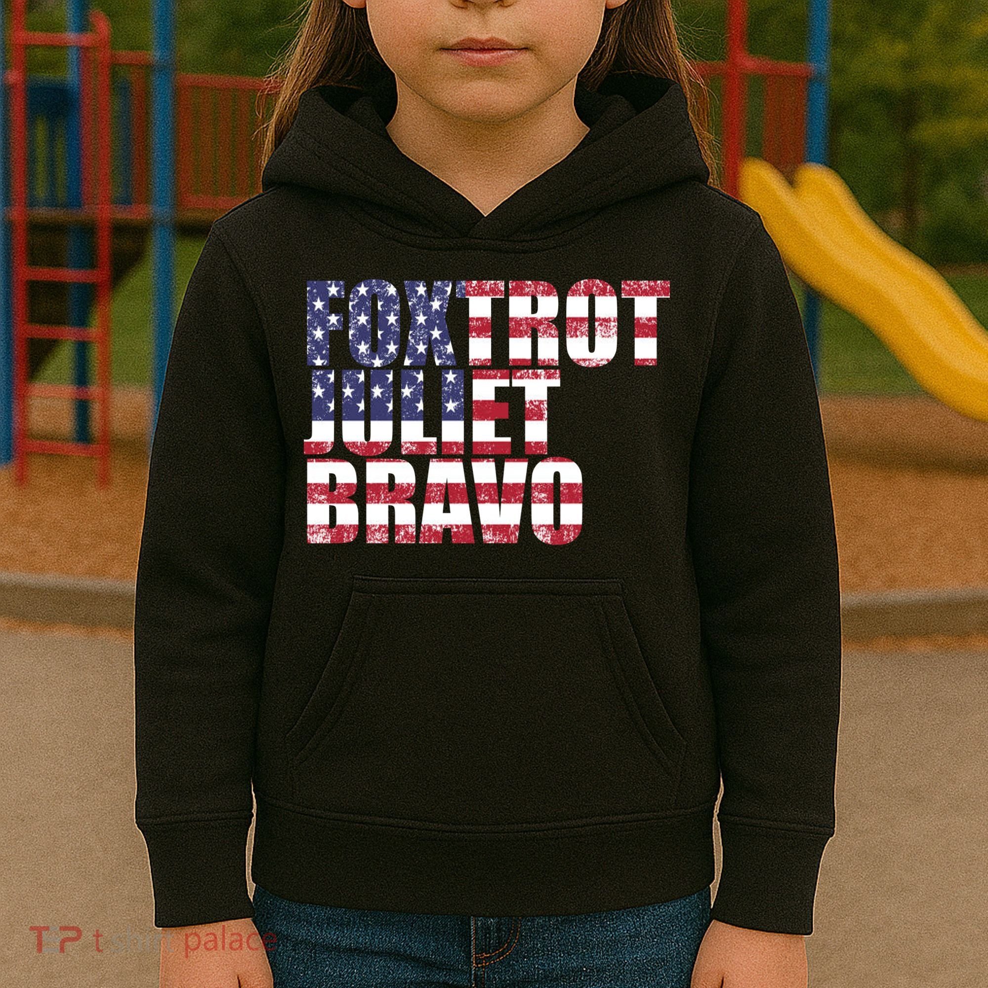 FJB Foxtrot Juliet Bravo USA Anti Biden Kids Hoodie