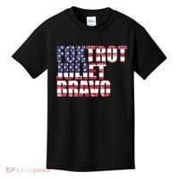 FJB Foxtrot Juliet Bravo USA Anti Biden Kids T-Shirt thumb 0
