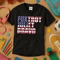 FJB Foxtrot Juliet Bravo USA Anti Biden Kids T-Shirt thumb 3