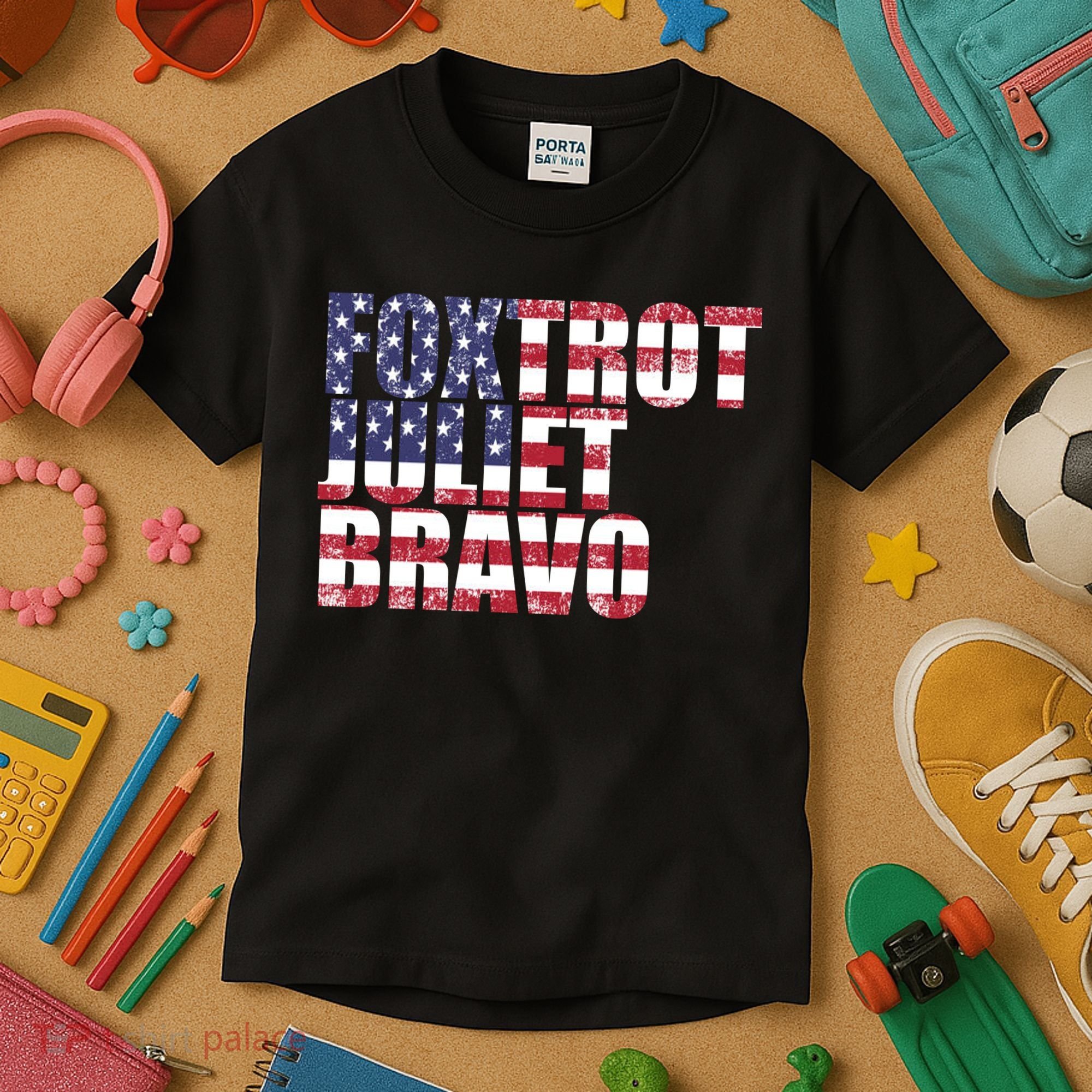 FJB Foxtrot Juliet Bravo USA Anti Biden Kids T-Shirt