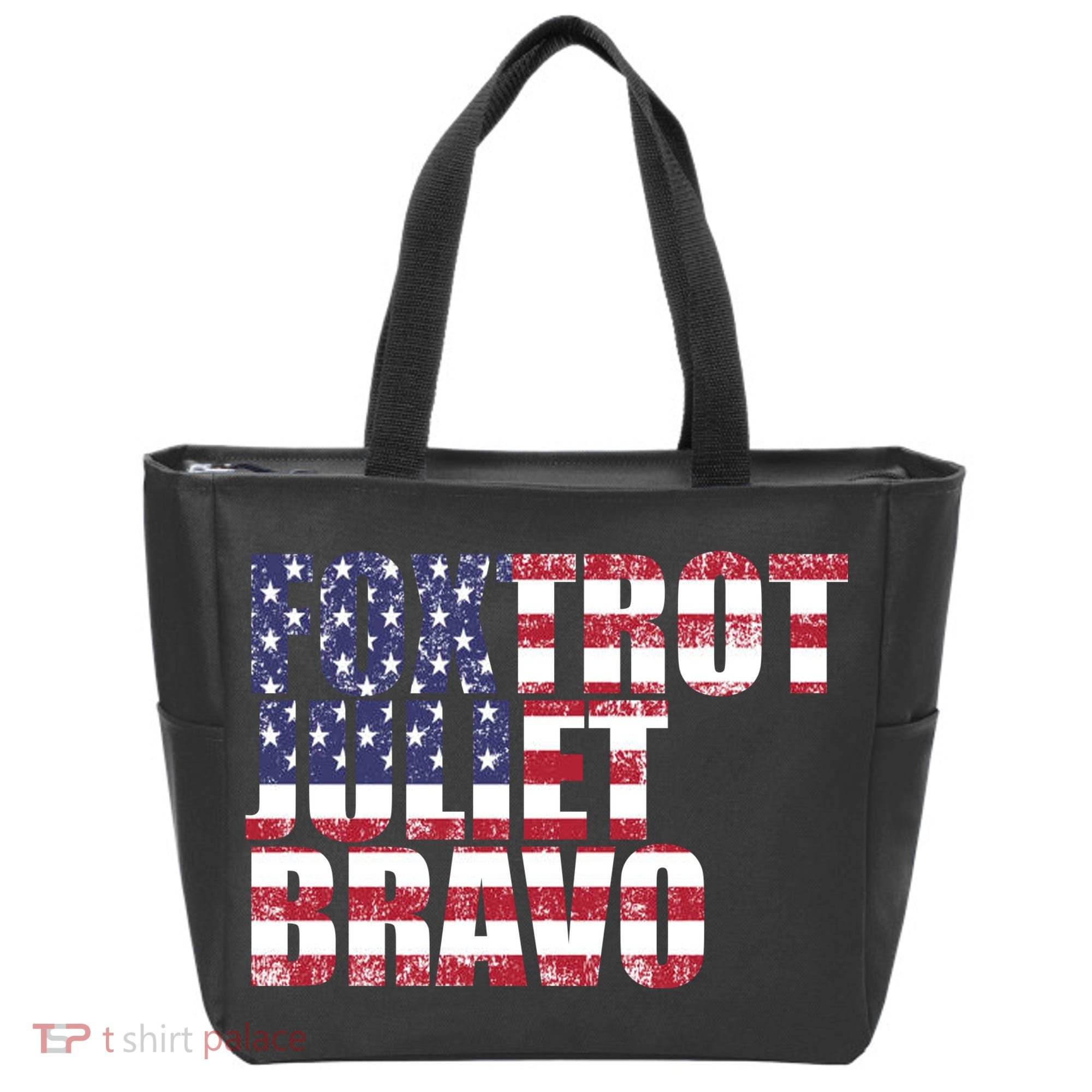 FJB Foxtrot Juliet Bravo USA Anti Biden Tote Bag