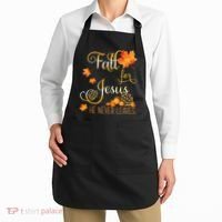 Fall For Jesus He Never Leaves Autumn Christian Prayers Apron thumb 2