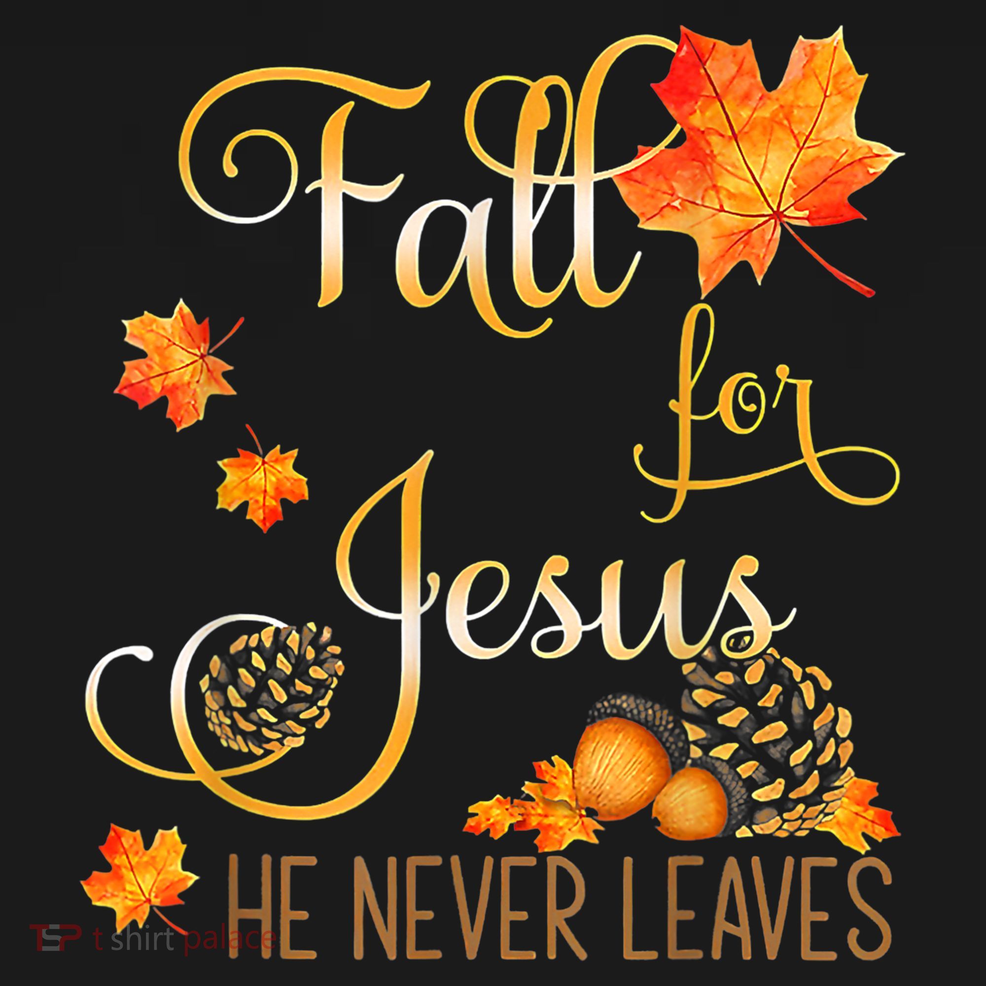 Fall For Jesus He Never Leaves Autumn Christian Prayers Mousepad