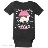 Ferret Ferret Just A Girl Who Loves Ferrets Baby Bodysuit thumb 0