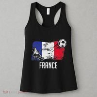 France Flag Jersey French Soccer Team French Women's Tank Top thumb 3