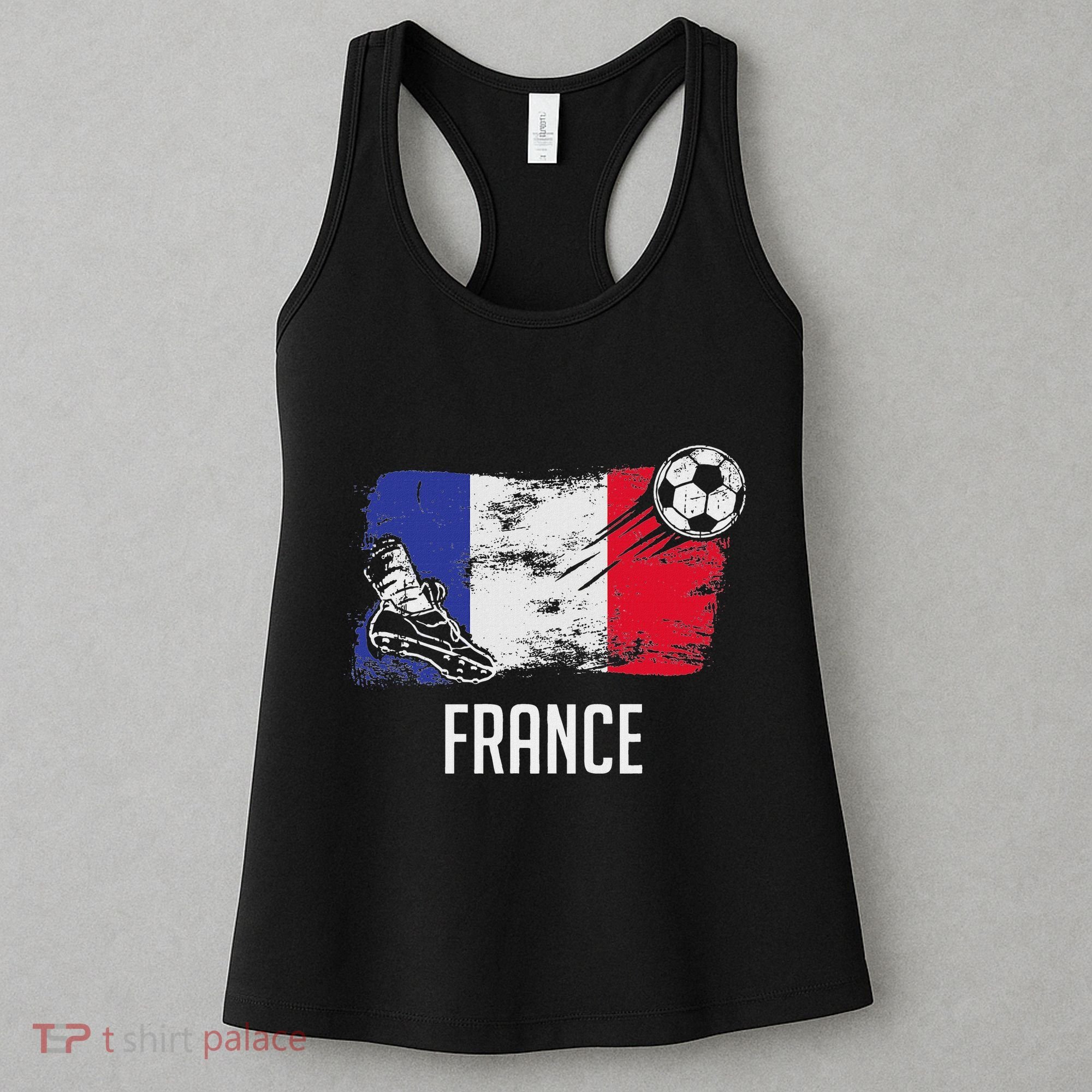 France Flag Jersey French Soccer Team French Women's Tank Top
