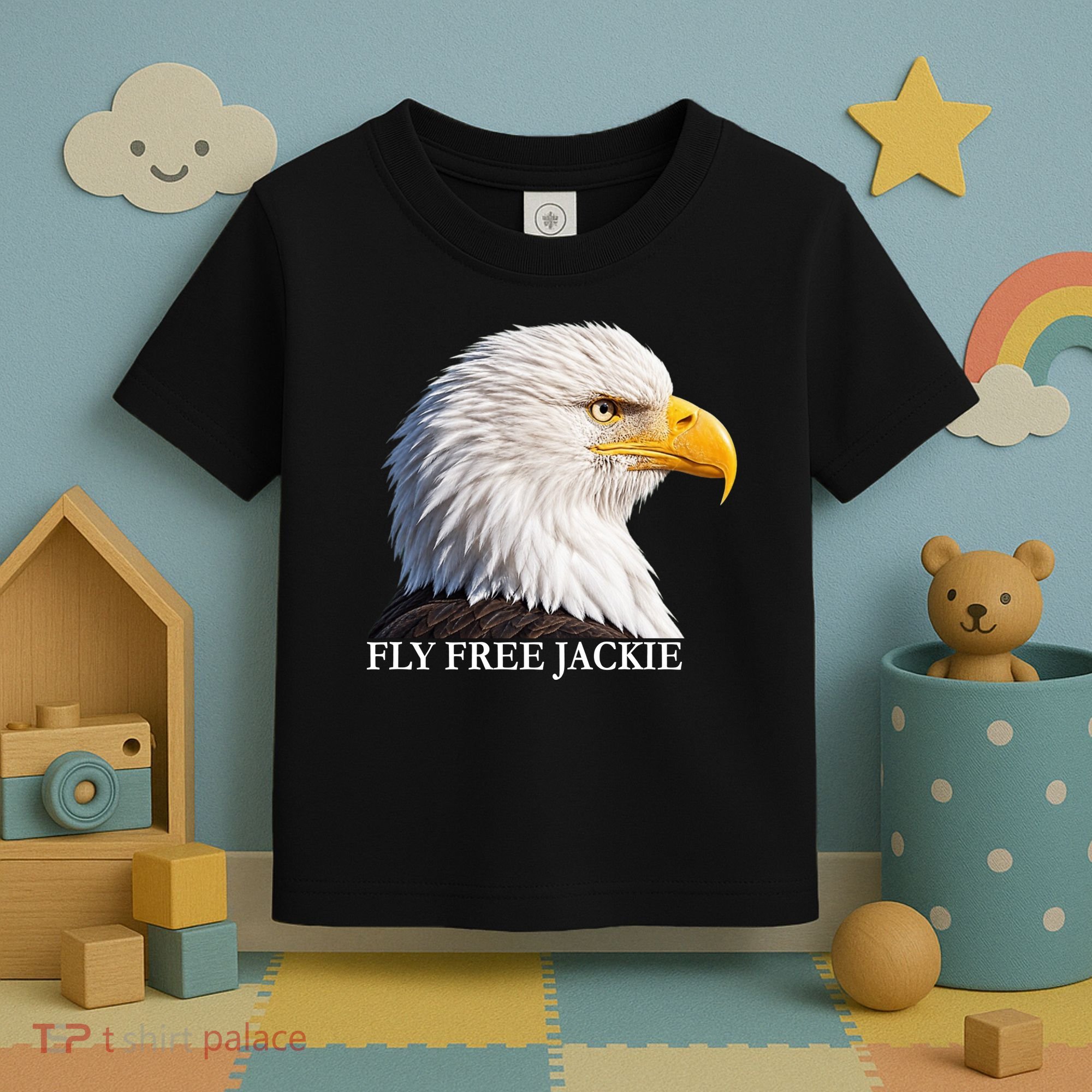 Fly Free Jackie Bald Eagle Toddler T-Shirt