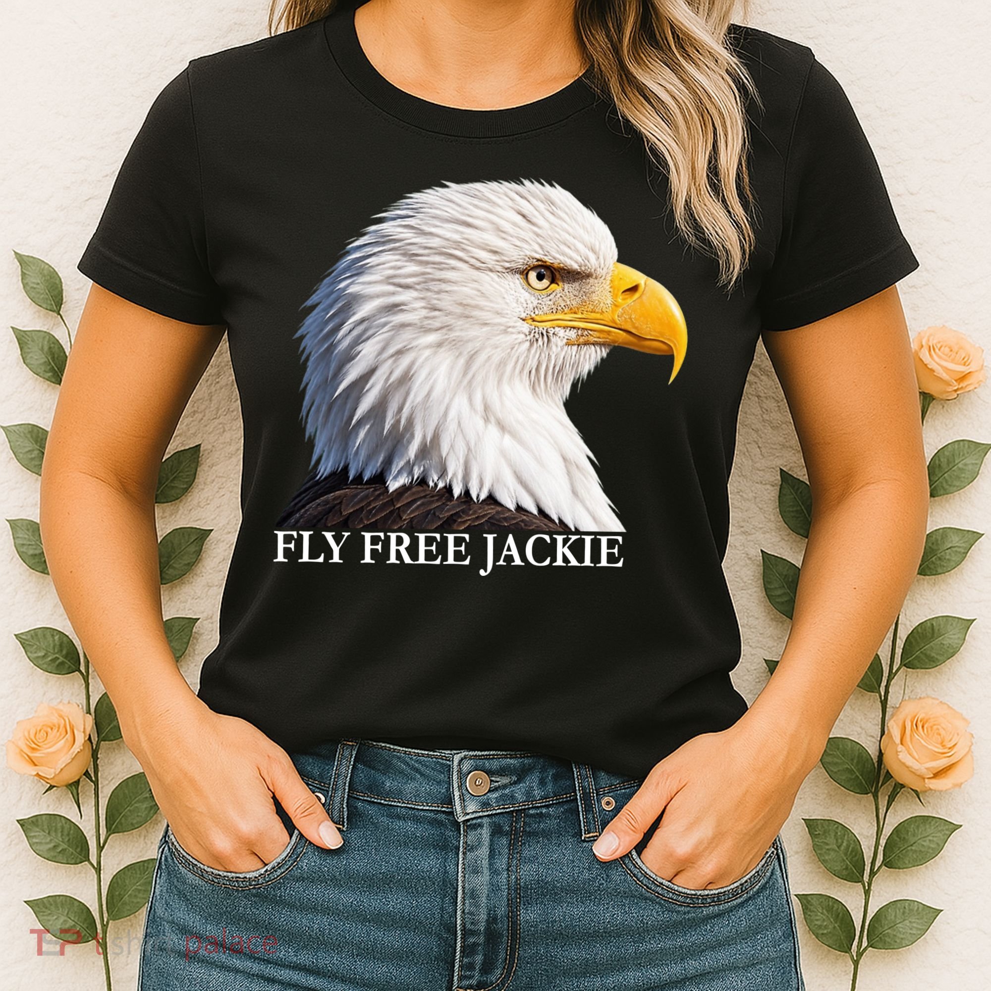 Fly Free Jackie Bald Eagle Women's T-Shirt