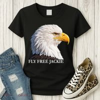 Fly Free Jackie Bald Eagle Women's T-Shirt thumb 3