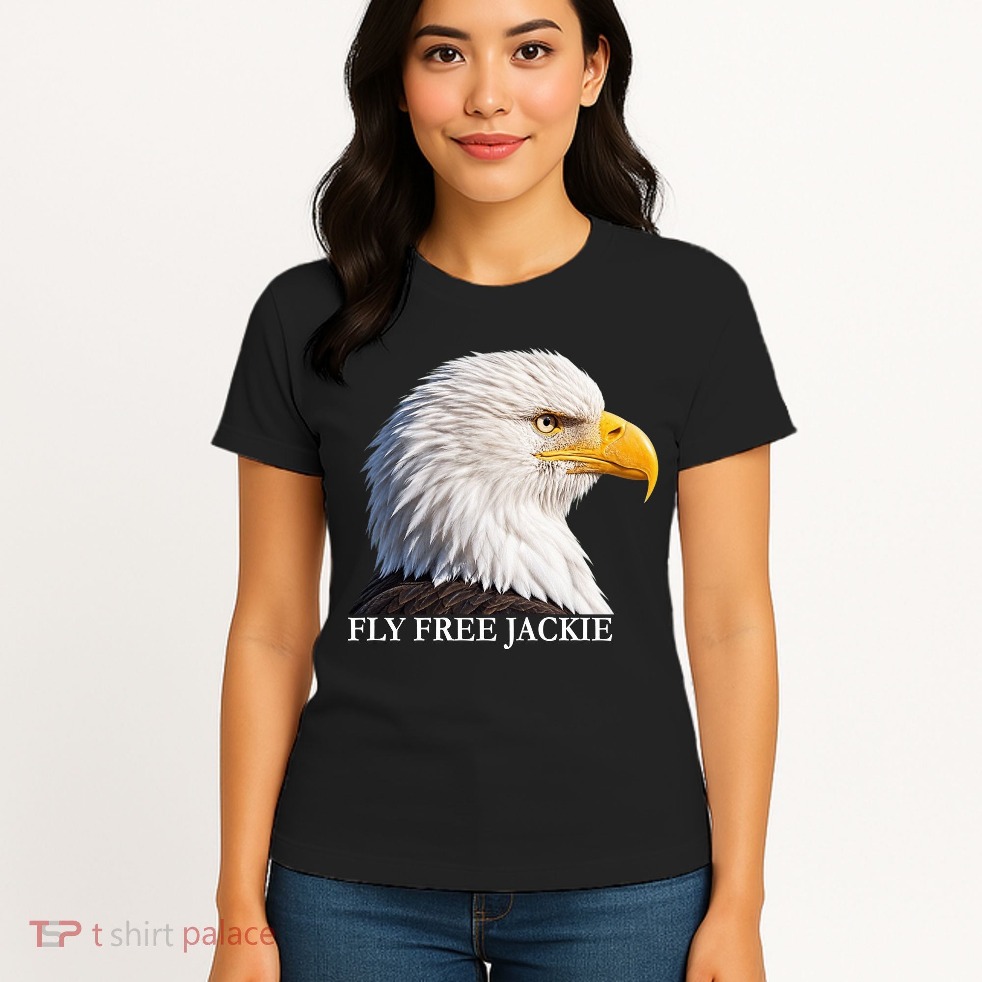 Fly Free Jackie Bald Eagle Women's T-Shirt