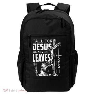 Fall For Jesus He Never Leaves Christian Thanksgiving Backpack