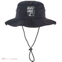 Fall For Jesus He Never Leaves Christian Thanksgiving Bucket Hat thumb 0