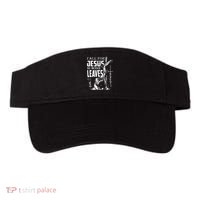 Fall For Jesus He Never Leaves Christian Thanksgiving Visor thumb 0