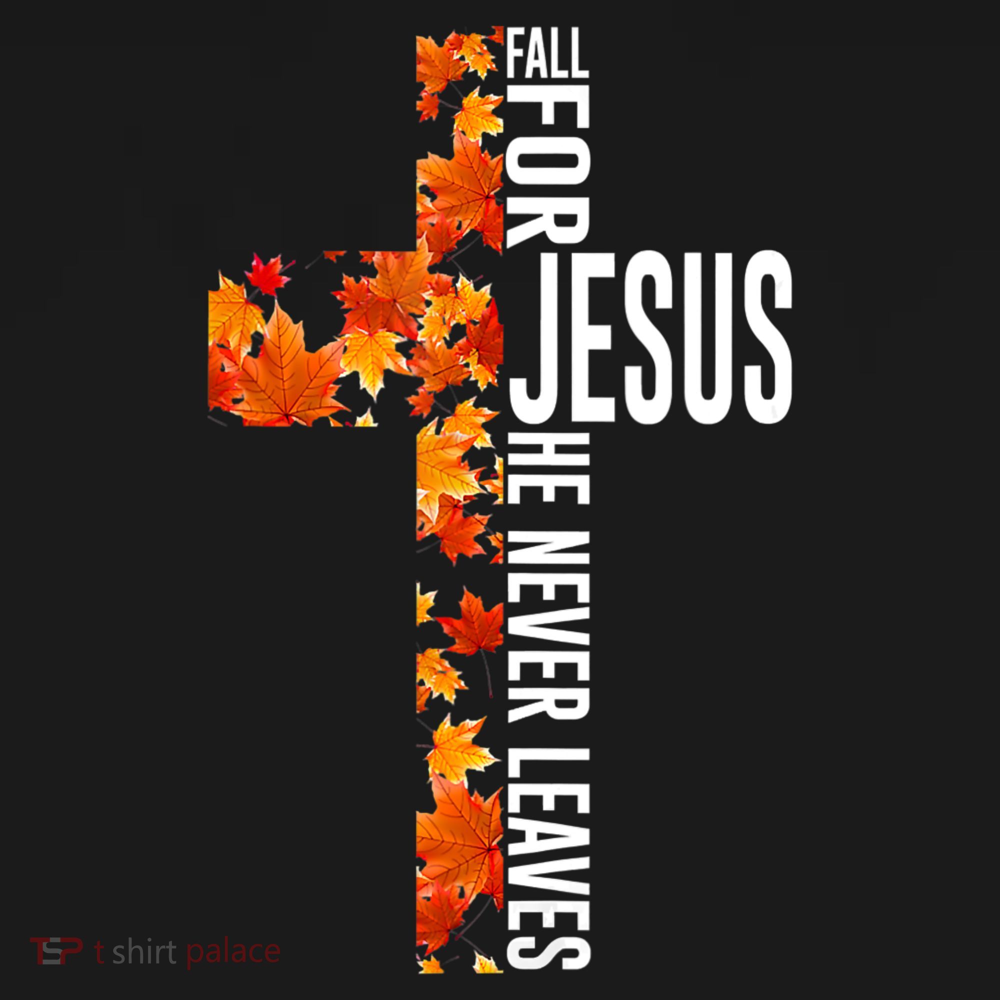Fall For Jesus He Never Leaves Christian Faith Jesus Cross Mousepad