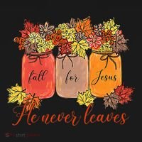 Fall For Jesus He Never Leaves Christian Lover Thanksgiving Bucket Hat thumb 4