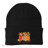 Fall For Jesus He Never Leaves Christian Lover Thanksgiving Beanie thumb 0