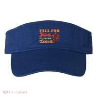 Fall For Jesus He Never Leaves Autumn Christian Faith Gift Visor thumb 0