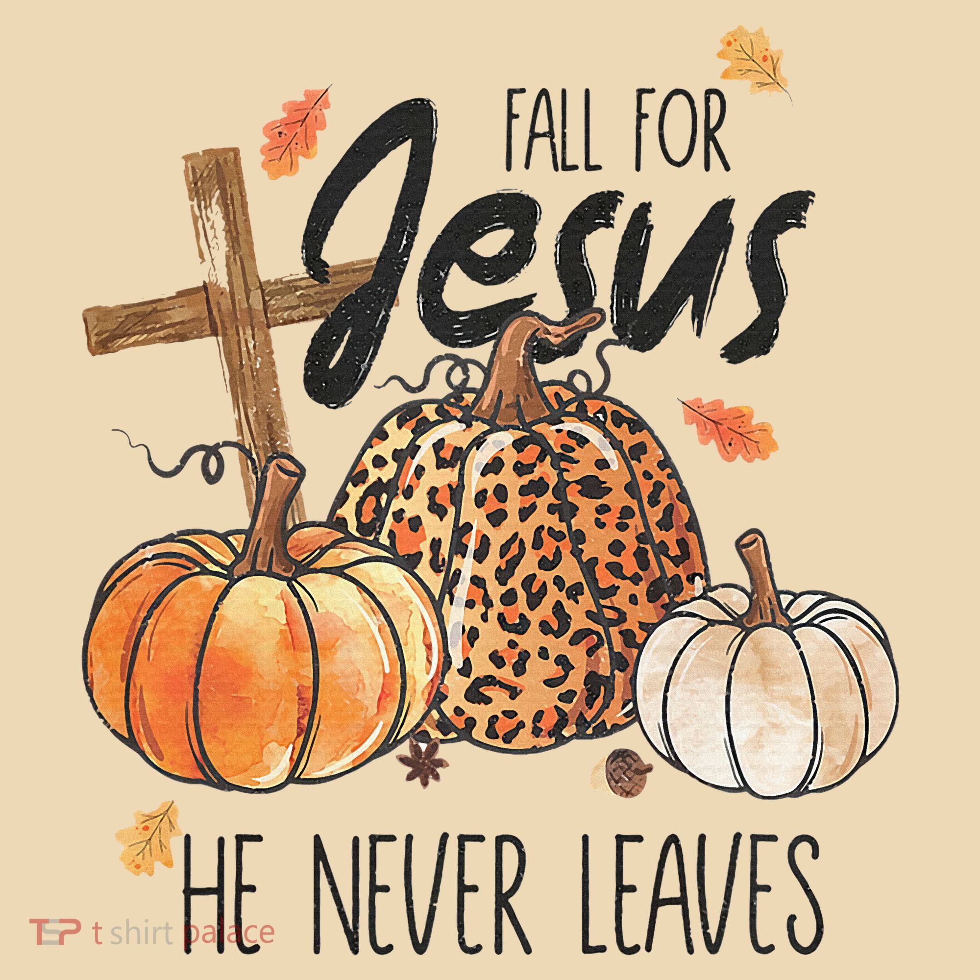 Fall for Jesus He Never Leaves Christian Thanksgiving Dinner Tote Bag