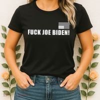 FJB F Joe Biden Upside Down American Flog Women's T-Shirt thumb 2