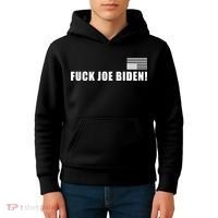 FJB F Joe Biden Upside Down American Flog Kids Hoodie thumb 4