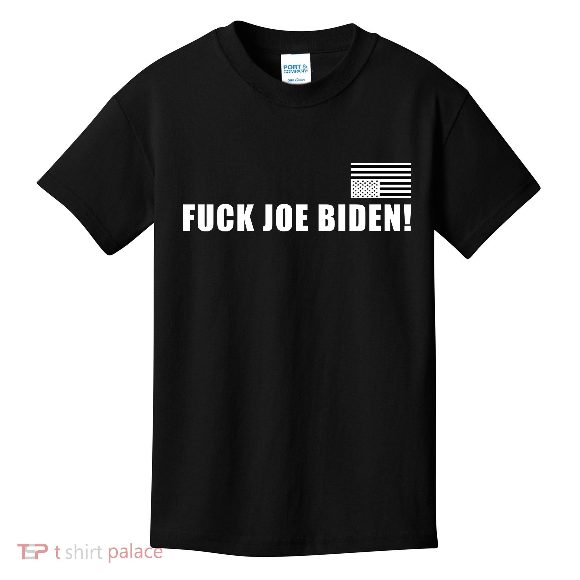 FJB F Joe Biden Upside Down American Flog Kids T-Shirt