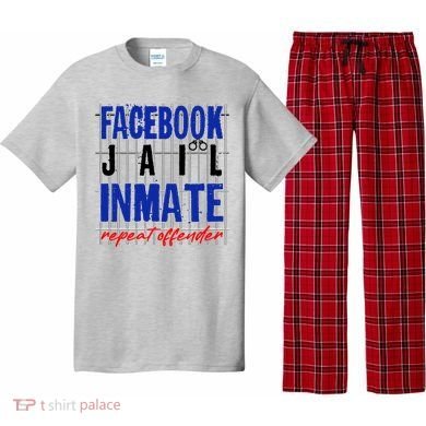 Funny Facebook Jail Inmate Repeat Offender Pajama Set