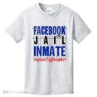 Funny Facebook Jail Inmate Repeat Offender Kids T-Shirt thumb 0