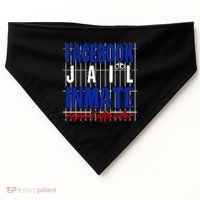 Funny Facebook Jail Inmate Repeat Offender USA-Made Doggie Bandana thumb 0