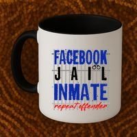 Funny Facebook Jail Inmate Repeat Offender Coffee Mug thumb 2