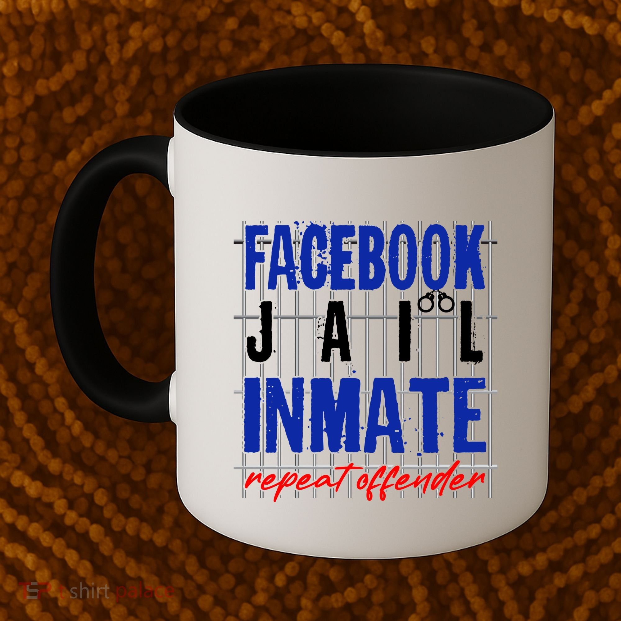 Funny Facebook Jail Inmate Repeat Offender Coffee Mug