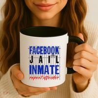 Funny Facebook Jail Inmate Repeat Offender Coffee Mug thumb 3