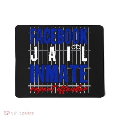 Funny Facebook Jail Inmate Repeat Offender Mousepad