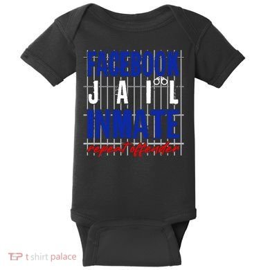 Funny Facebook Jail Inmate Repeat Offender Baby Bodysuit
