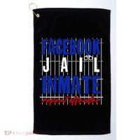 Funny Facebook Jail Inmate Repeat Offender Golf Towel thumb 0