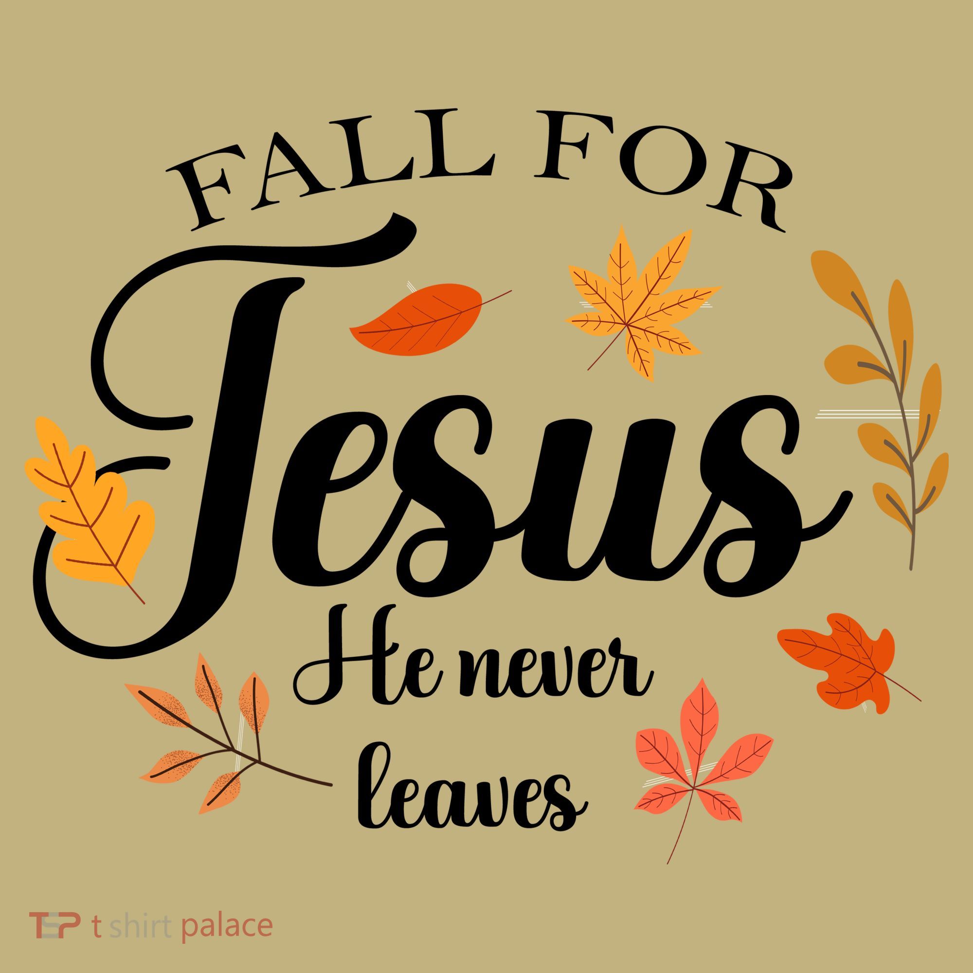 Fall For Jesus He Never Leaves Christianity Mousepad