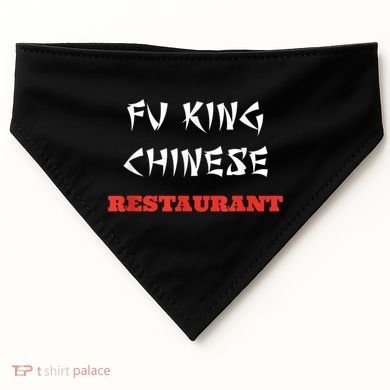 Funny Fu King Chinese Restaurant Joke USA-Made Doggie Bandana