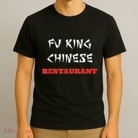 Funny Fu King Chinese Restaurant Joke T-Shirt thumb 3