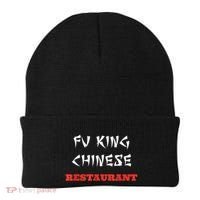 Funny Fu King Chinese Restaurant Joke Beanie thumb 0