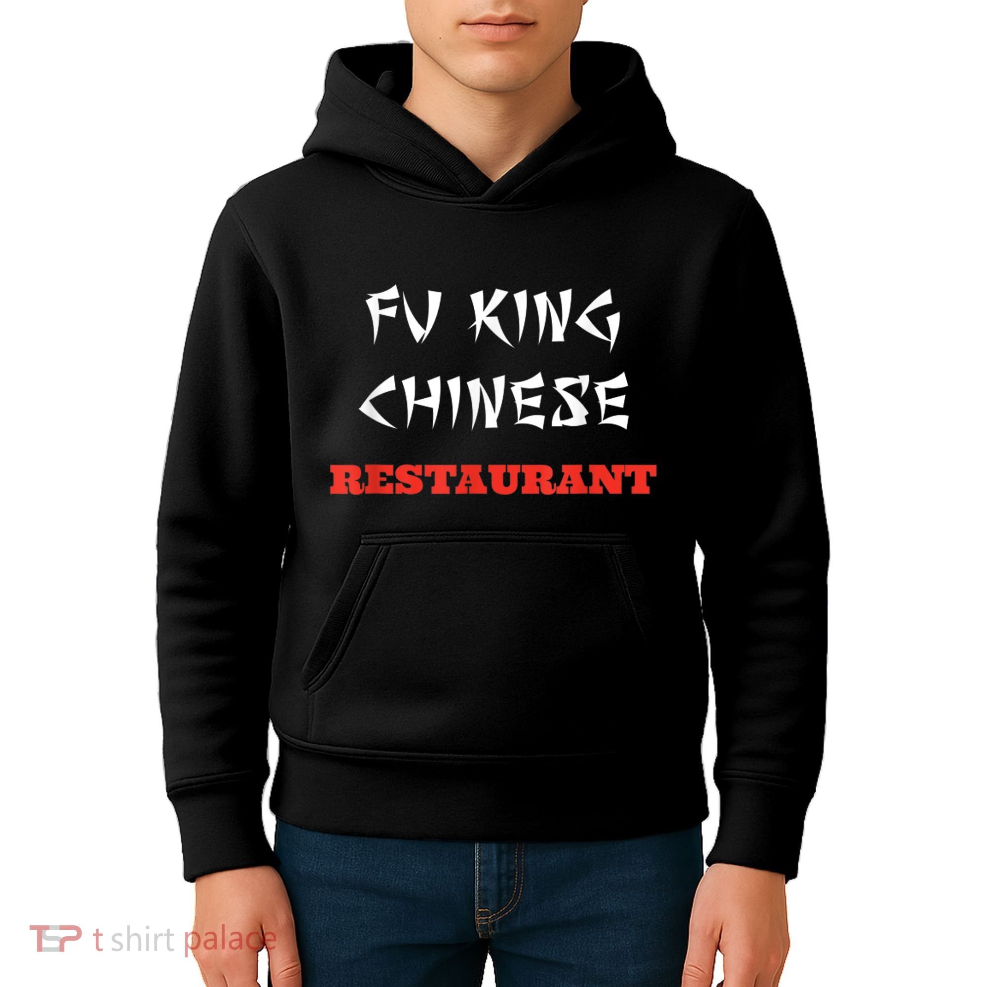 Funny Fu King Chinese Restaurant Joke Kids Hoodie