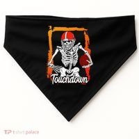 Football For Kids Halloween Skeleton USA-Made Doggie Bandana thumb 0
